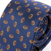 Blue American Football Pattern Tie 6.5cm